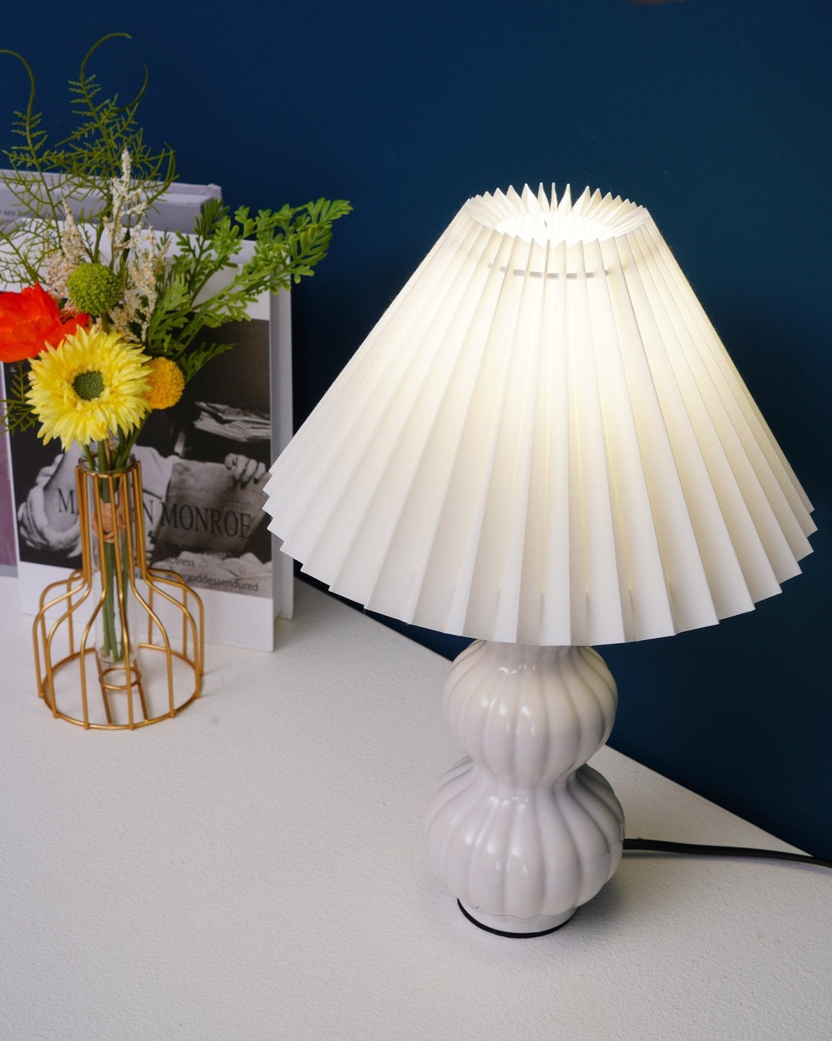 Modern Leo Table Lamp - Adjustable LED Desk Light for Home Office, Study & Bedroom - Warm White & Cool White Lighting for Reading, Working & Relaxing