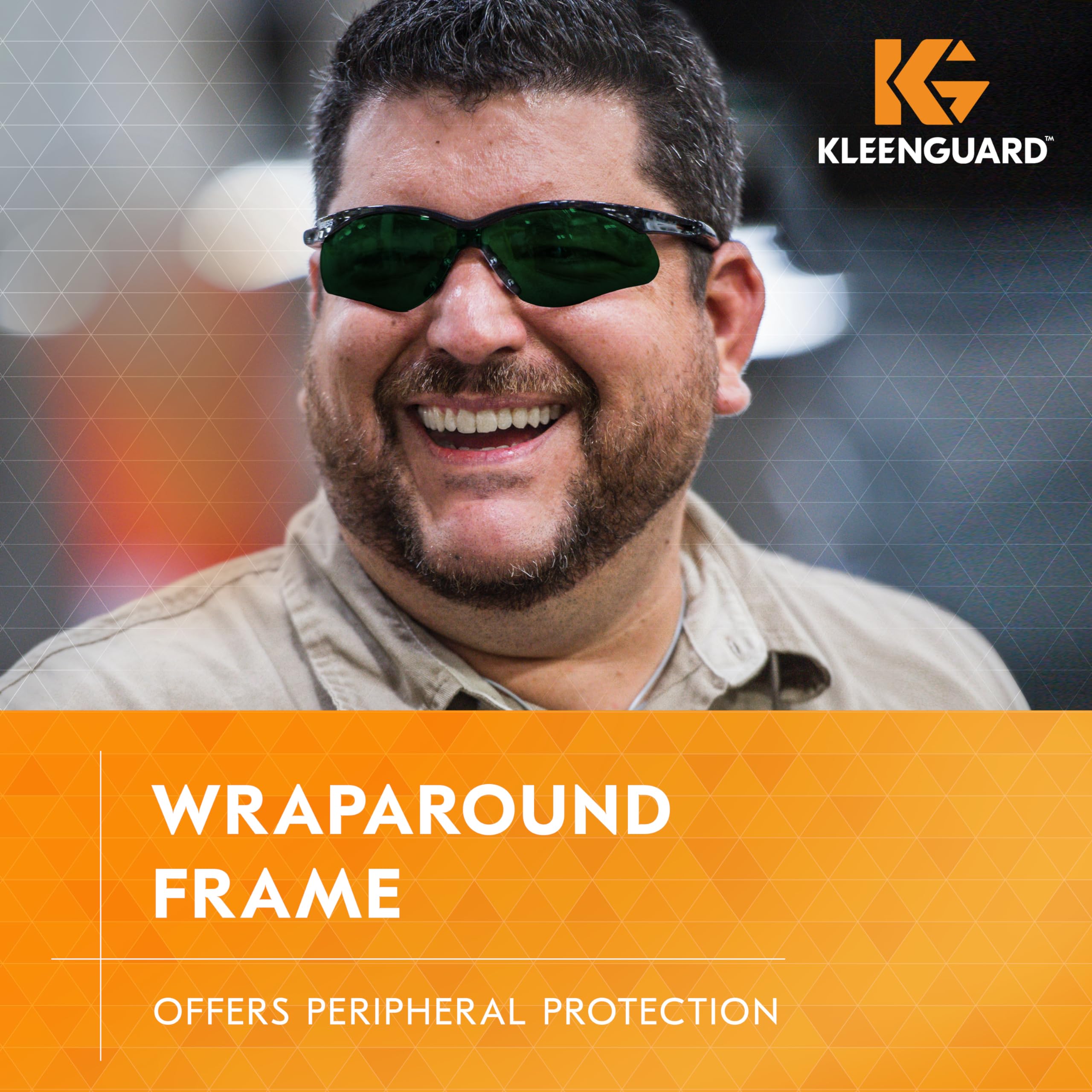 KleenGuard V30 Nemesis Safety Glasses (25671) - UV & IR Protection Shade 5.0 Lenses, Black Frame, 12 Pairs/Case - Ideal for Welding, Construction & Industrial Work