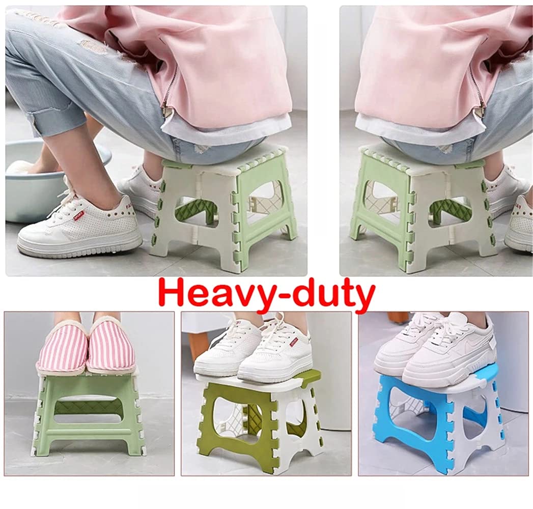 Multi-Purpose Foldable Step Stool for Kitchen & Home - Light Pink | Non-Slip Compact Step Ladder for Reaching High Shelves, Cabinets & Storage | Perfect for Elderly, Kids & Short Adults