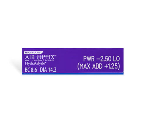 AIR OPTIX® plus HydraGlyde® Multifocal Contact Lenses (6 Pack) - Monthly Disposable for Presbyopia & Dry Eyes - Perfect for Work, Travel & Active Lifestyles