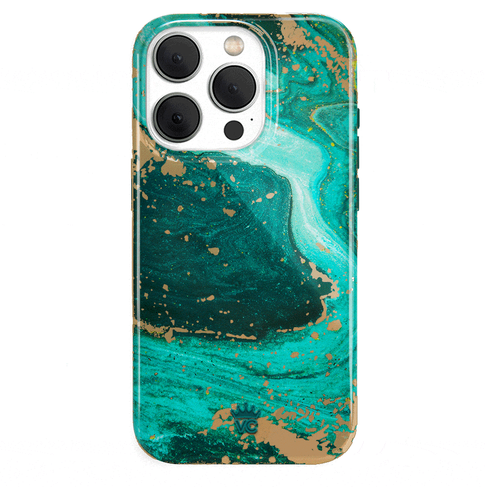 Premium Emerald Marble iPhone Case - Elegant Protective Cover for iPhone [Model] - Perfect for Daily Use, Travel & Gifting