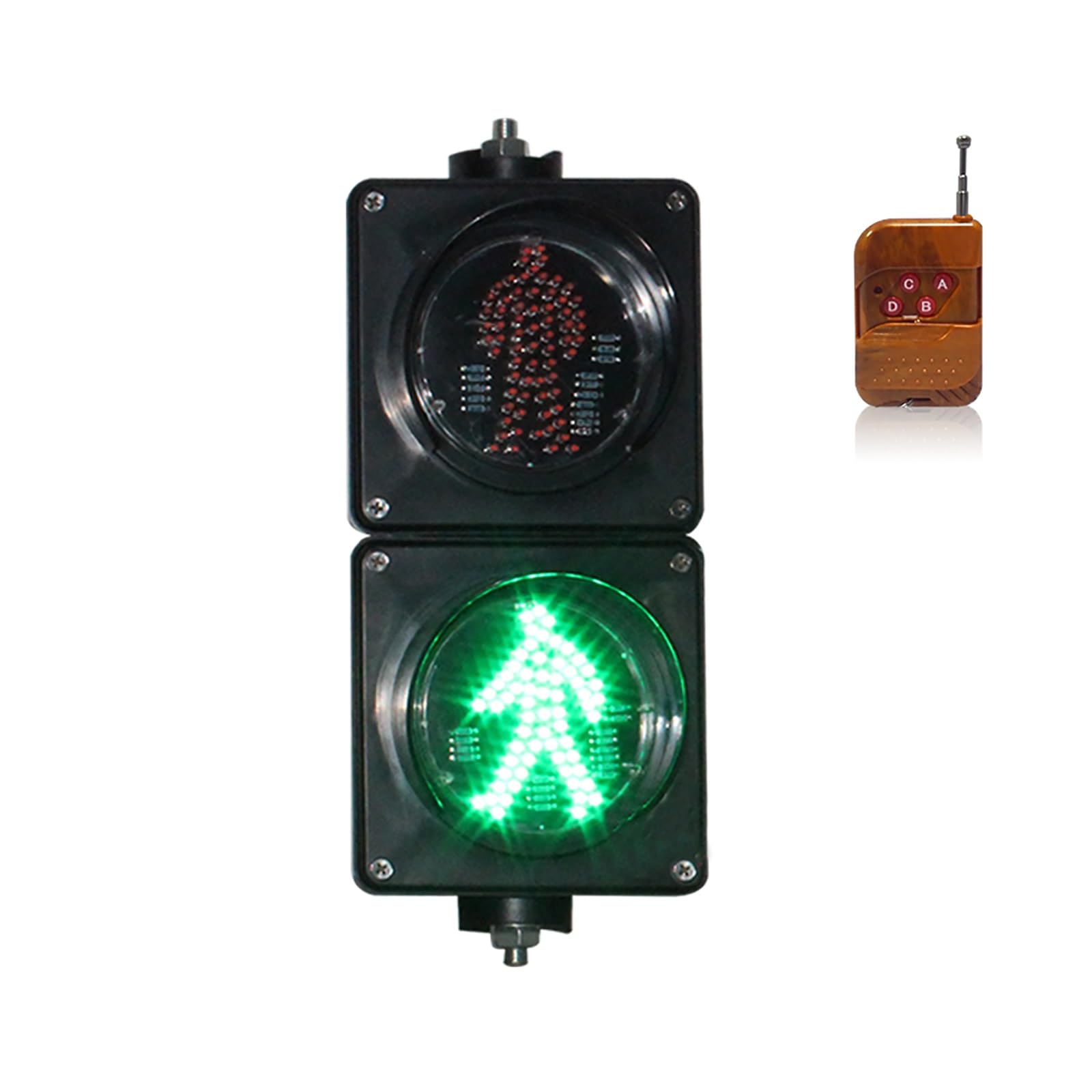 LED Traffic & Pedestrian Signal Lights - Red/Green Crosswalk Lights for Amusement Parks, Campus, Factory Zones | Durable Parking & Safety Warning Lights for Roadways, School Zones & Public Areas