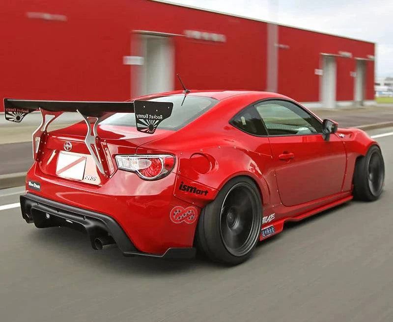 Fender Flares Wide Body Kit for 2013-2016 Scion FR-S / 2013-2020 Subaru BRZ / 2017-2020 Toyota 86 - GR Style Black ABS Plastic Wheel Arch Covers - Front & Rear Left Right Side Protection - Perfect for Off-Roading & Custom Car Styling