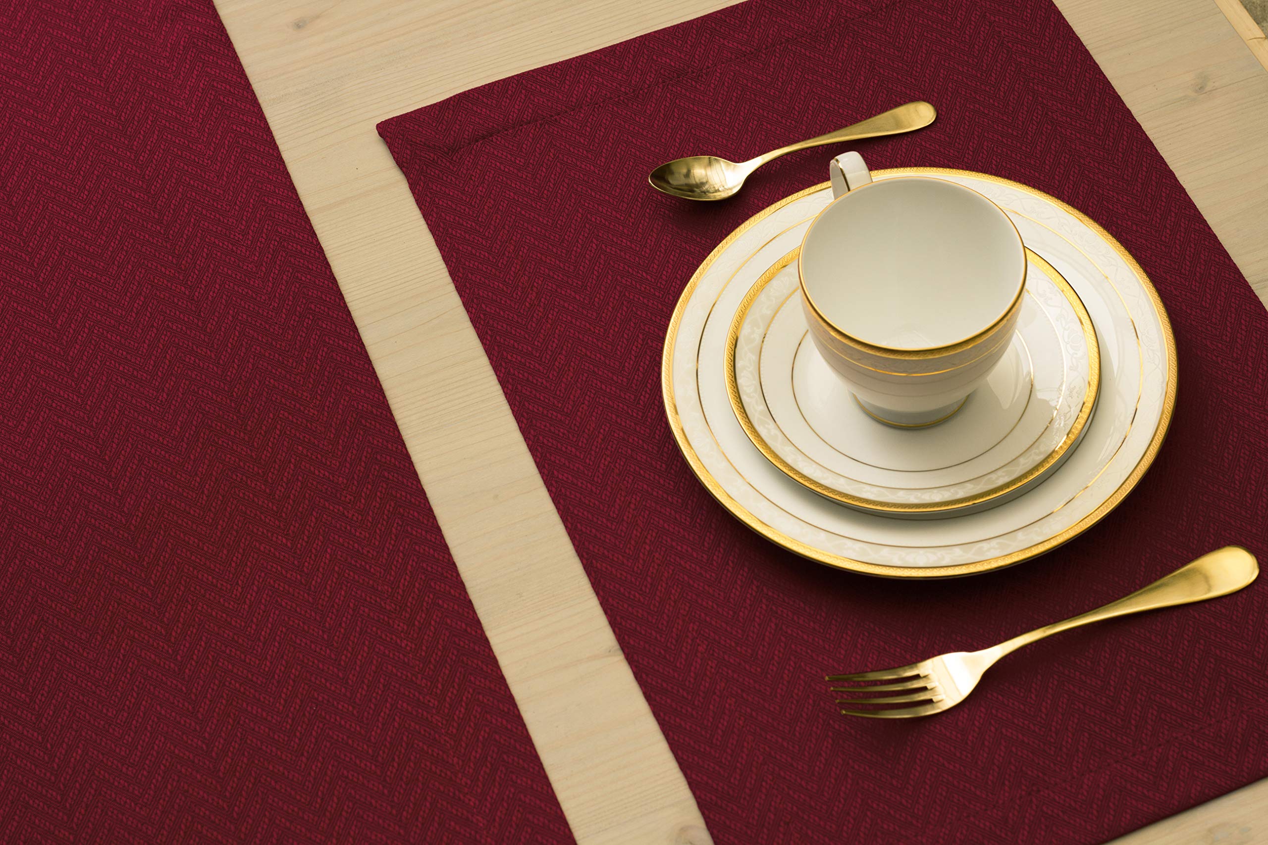 60 Inch Red Table Runner - Burgundy Cranberry Dresser Scarf, Waterproof Dining & Coffee Table Cover for Parties, Weddings, Thanksgiving, Halloween, Christmas Decor - Perfect for Indoor & Outdoor Celebrations