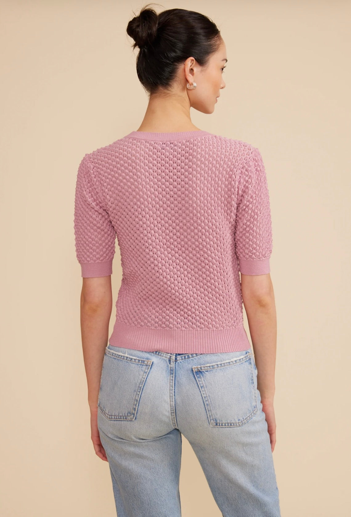 Elise Knit Top for Women - Soft Pink Casual Blouse | Perfect for Office, Date Night & Everyday Wear