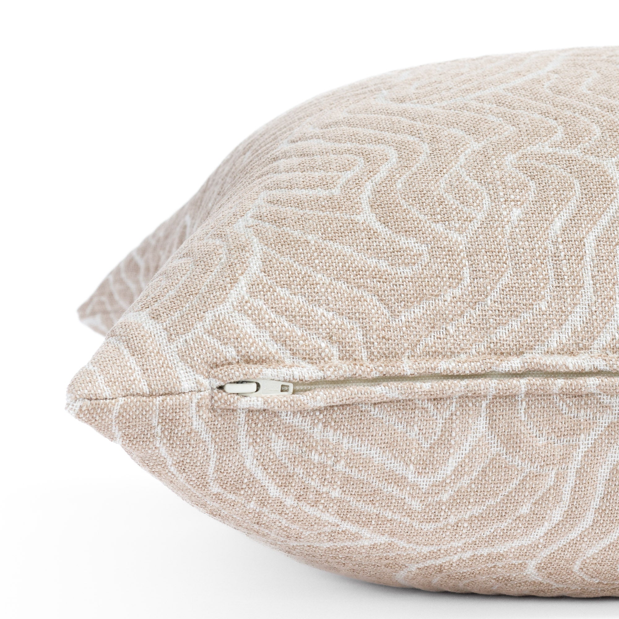 Quince 22x22 Inch Decorative Throw Pillow Cover - Soft Petal Pink Square Cushion for Sofa, Bed, Living Room & Home Decor