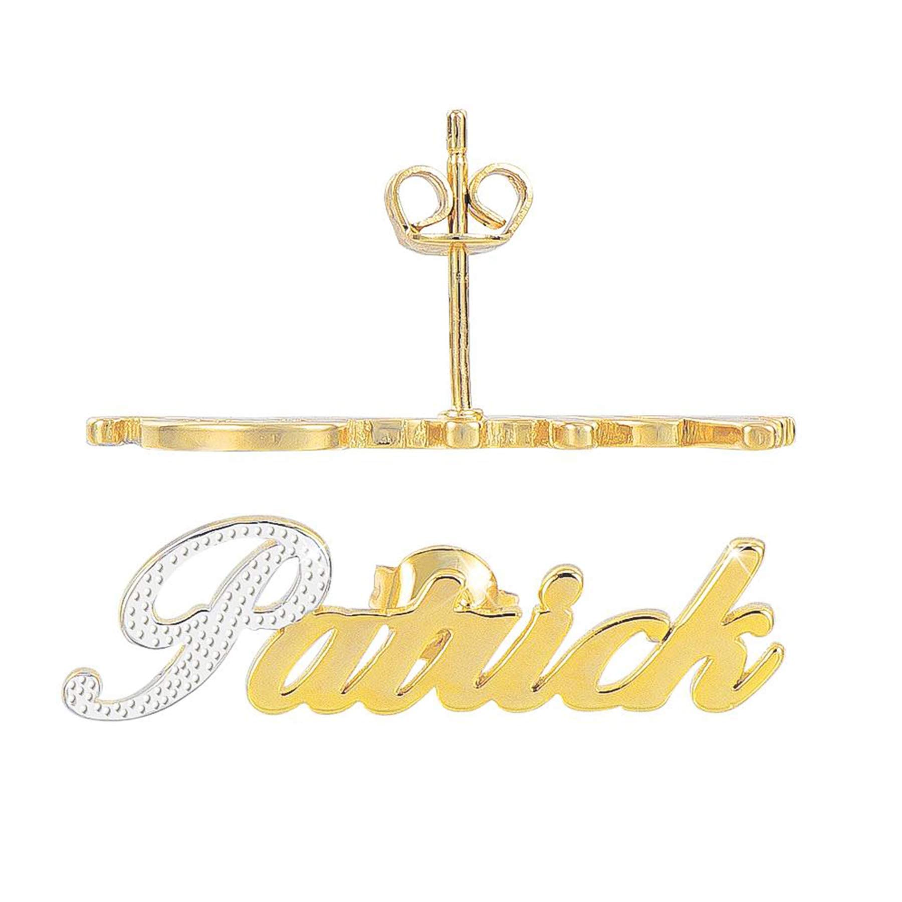 Personalized Name Stud Earrings - Custom 18k Gold Plated Nameplate Earrings for Women | Dainty Jewelry Gift for Birthday, Anniversary & Everyday Wear