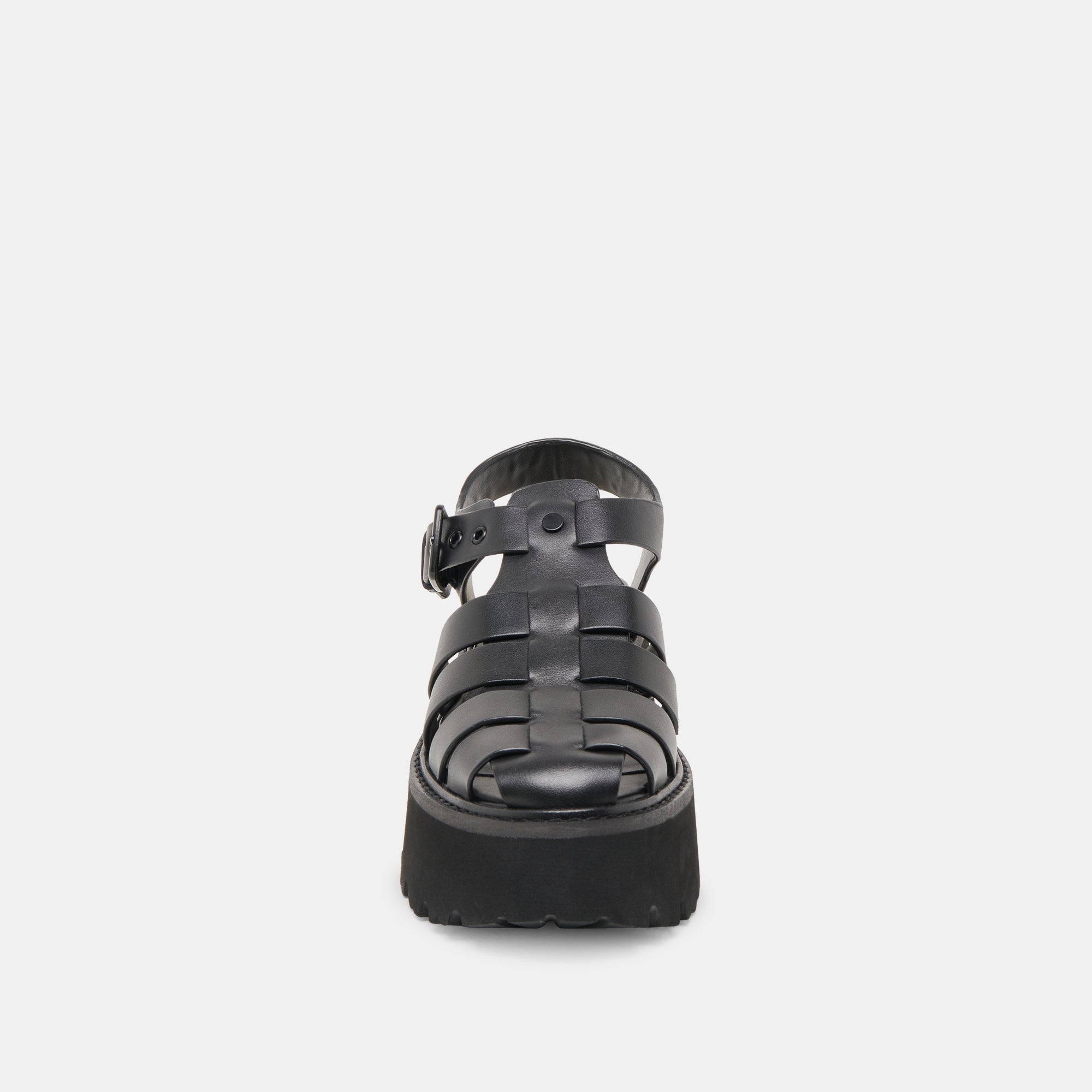 LASLY Women's Black Leather Tonal Sandals - Comfortable & Stylish for Summer, Beach, and Casual Outings