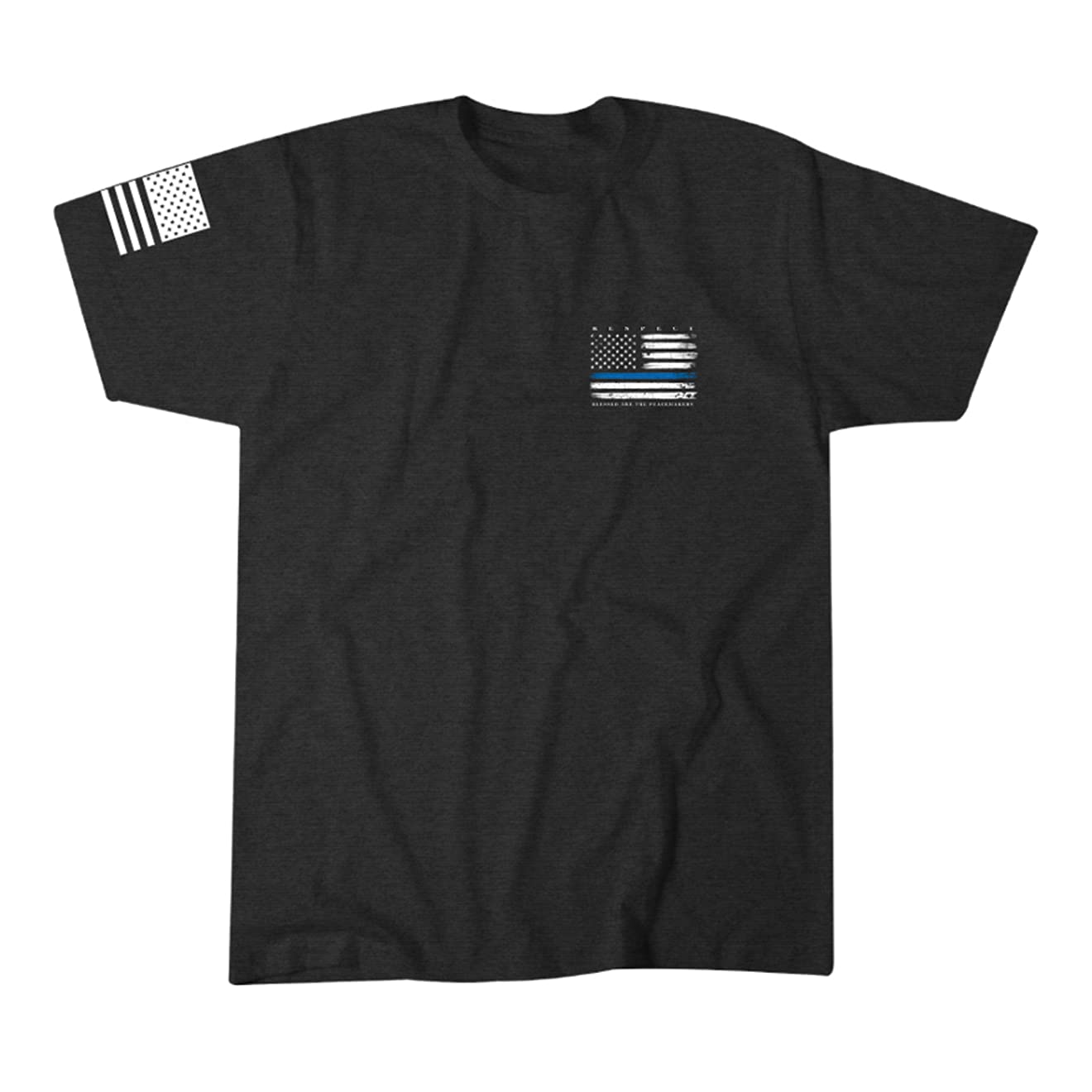 Blue Line Police Support T-Shirts for Men - Law Enforcement Apparel - Thin Blue Line Shirts for Officers, First Responders & Supporters - Perfect for Work, Duty & Everyday Wear