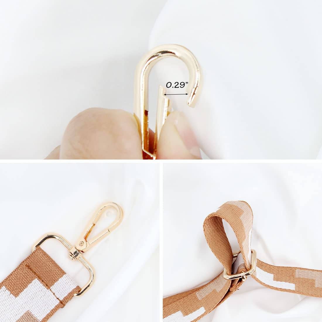 Adjustable Handbag Strap Replacement - Wide Shoulder Strap for Crossbody Bags & Purses - Perfect for Work, Travel & Everyday Use