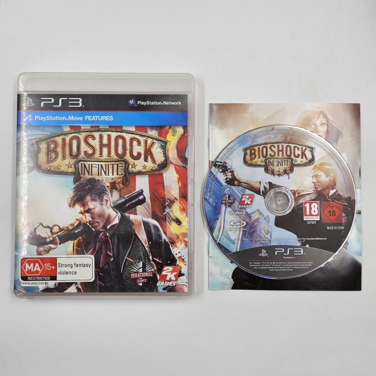 Bioshock Infinite PS3 Game for Playstation 3 with Manual - PAL Version | Action-Adventure Shooter for Single Player Gaming Experience