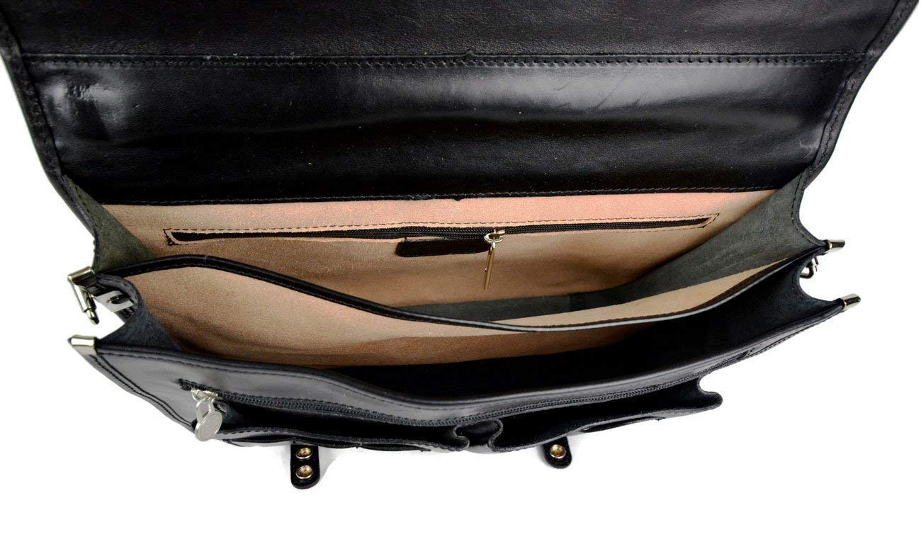 Premium Genuine Leather Shoulder Bag for Women & Men - Durable Messenger Satchel with Adjustable Strap, Business & Travel Crossbody Bag - Perfect for Office, Commuting & Daily Use