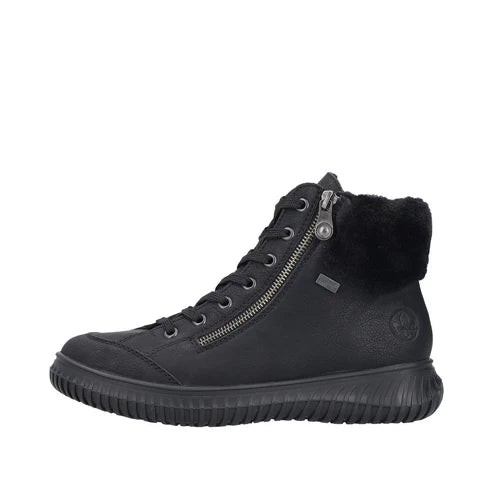 Rieker 74244 Black Women's Comfortable Casual Shoes - Perfect for Work, Walking & Everyday Wear