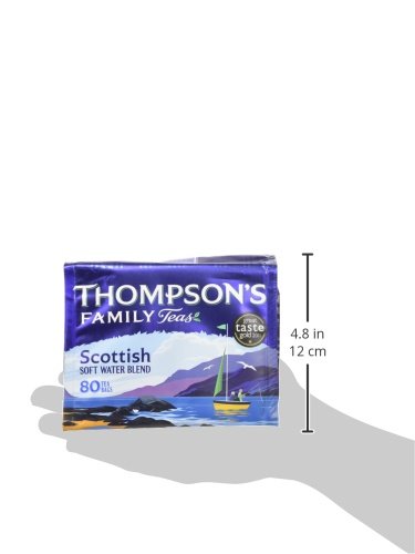 Premium Thompson's Scottish Blend Tea - 80 Tea Bags | Authentic Black Tea Blend | Perfect for Morning Boost, Afternoon Relaxation & British Tea Time