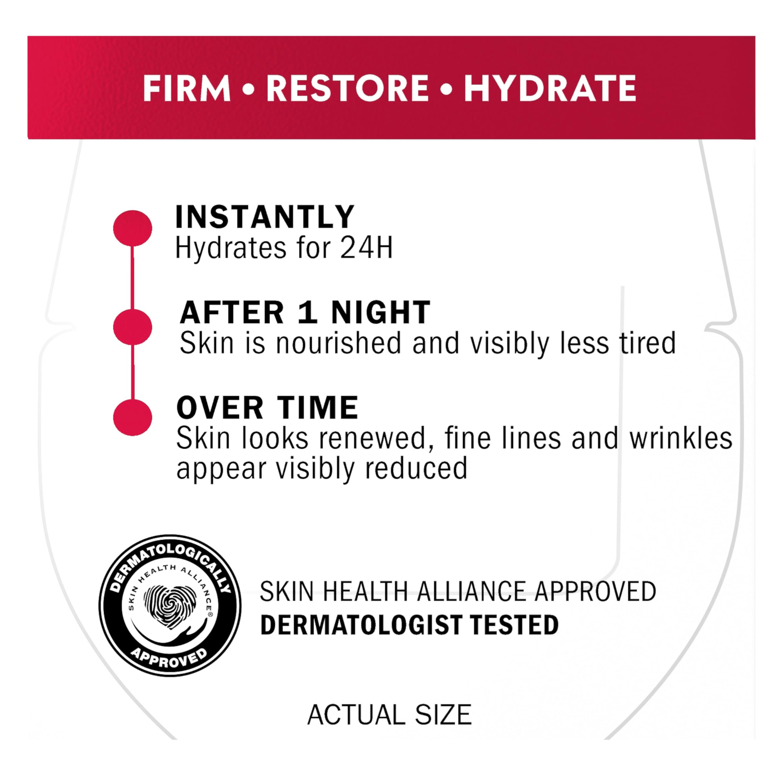 Olay Regenerist Night Face Cream - Anti-Wrinkle & Firming Moisturizer with Niacinamide & Peptides for Hydration & Anti-Aging | Fragrance Free 50ml | Perfect for Nighttime Skincare Routine & Wrinkle Reduction