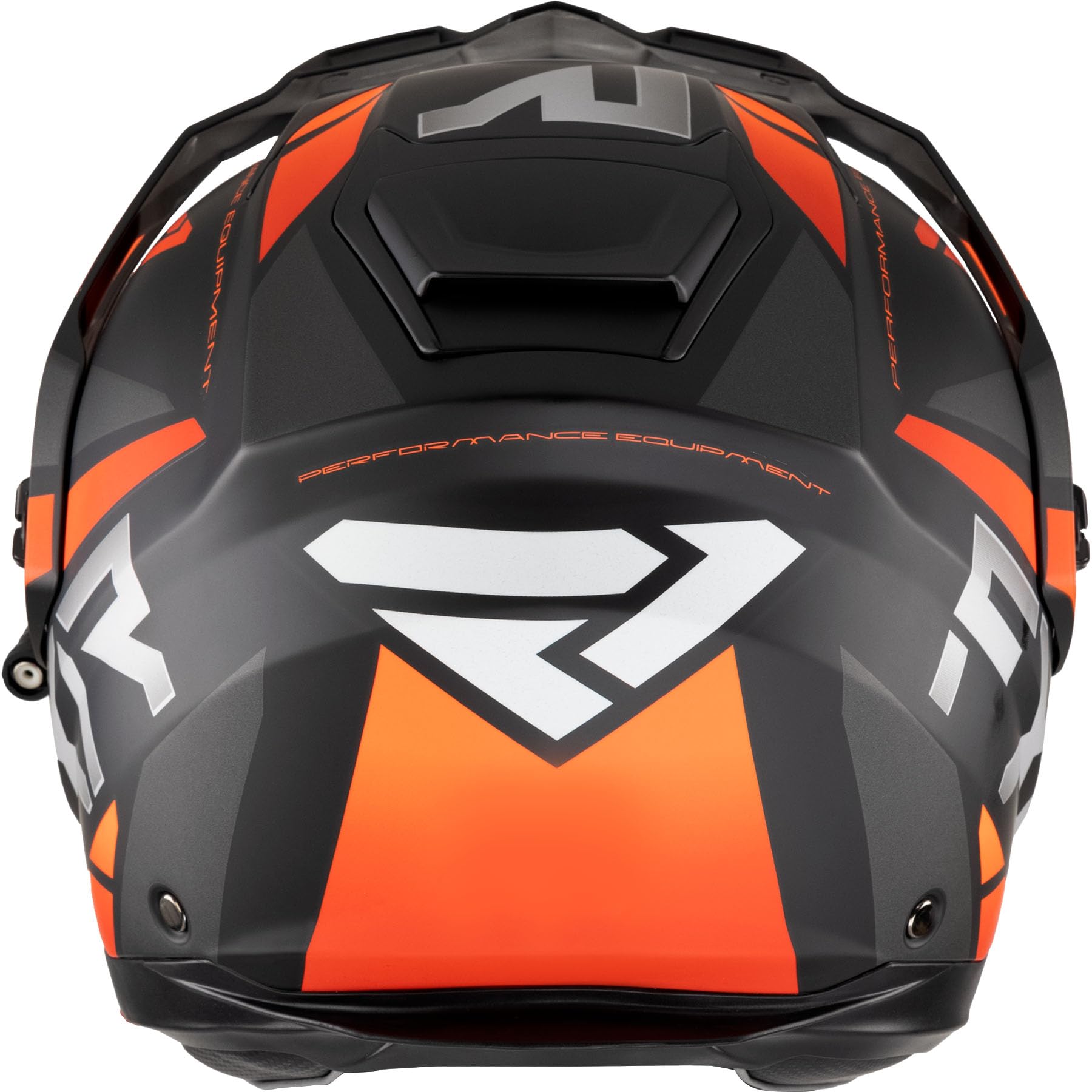 FXR Maverick X Helmet 2025 - Black/Orange - Large Size - High-Performance Snowmobile & ATV Helmet for Extreme Sports & Winter Adventures