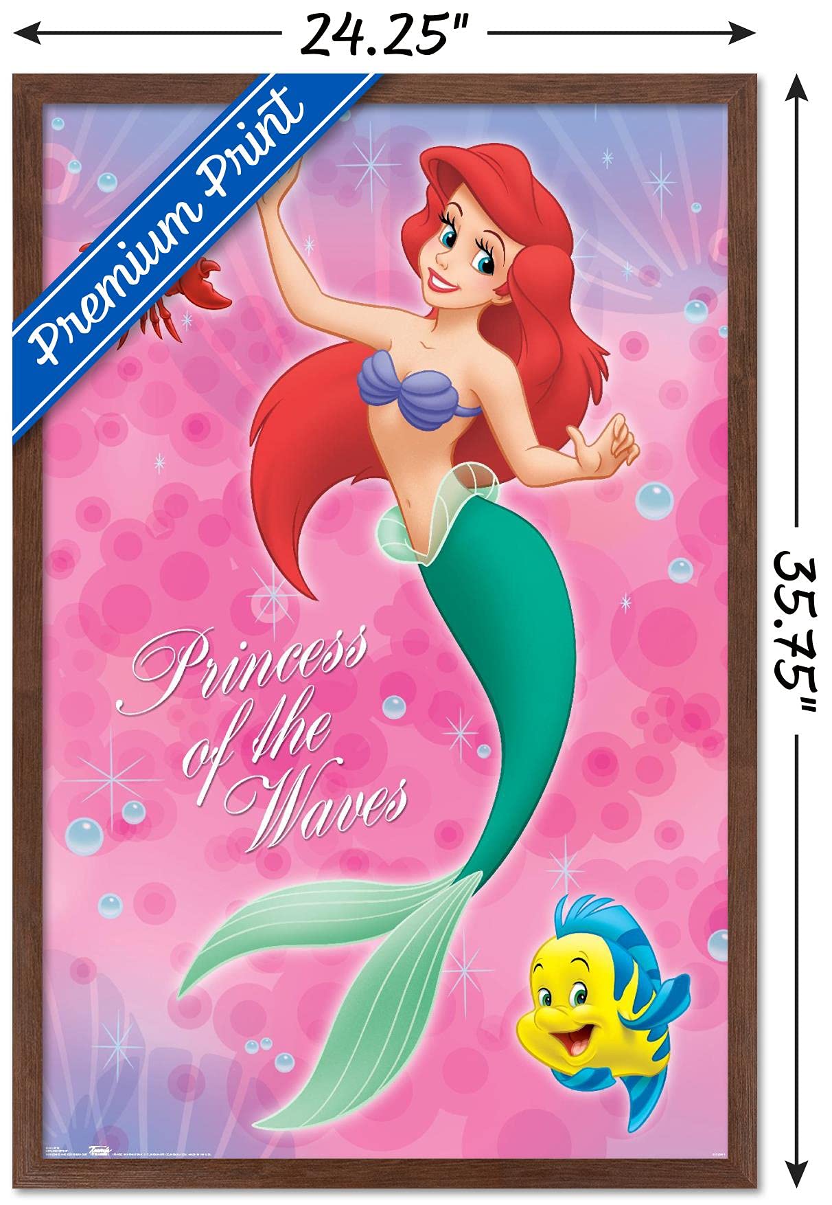 Disney The Little Mermaid Group Wall Poster - 22.375