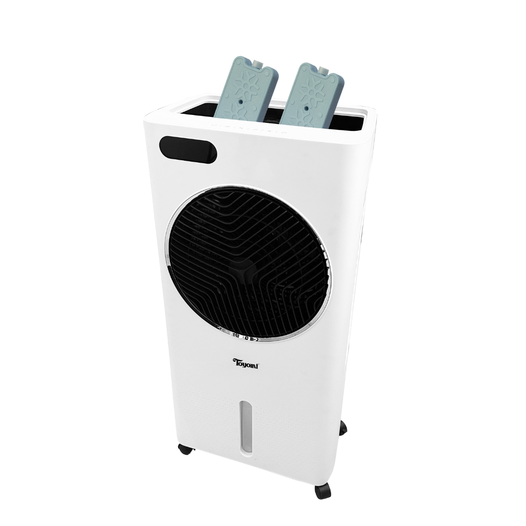 TOYOMI AuraBreeze Portable Air Cooler with 3 Speed Settings - Personal Evaporative Cooling Fan for Home, Office & Outdoor Use - Model AC 8868