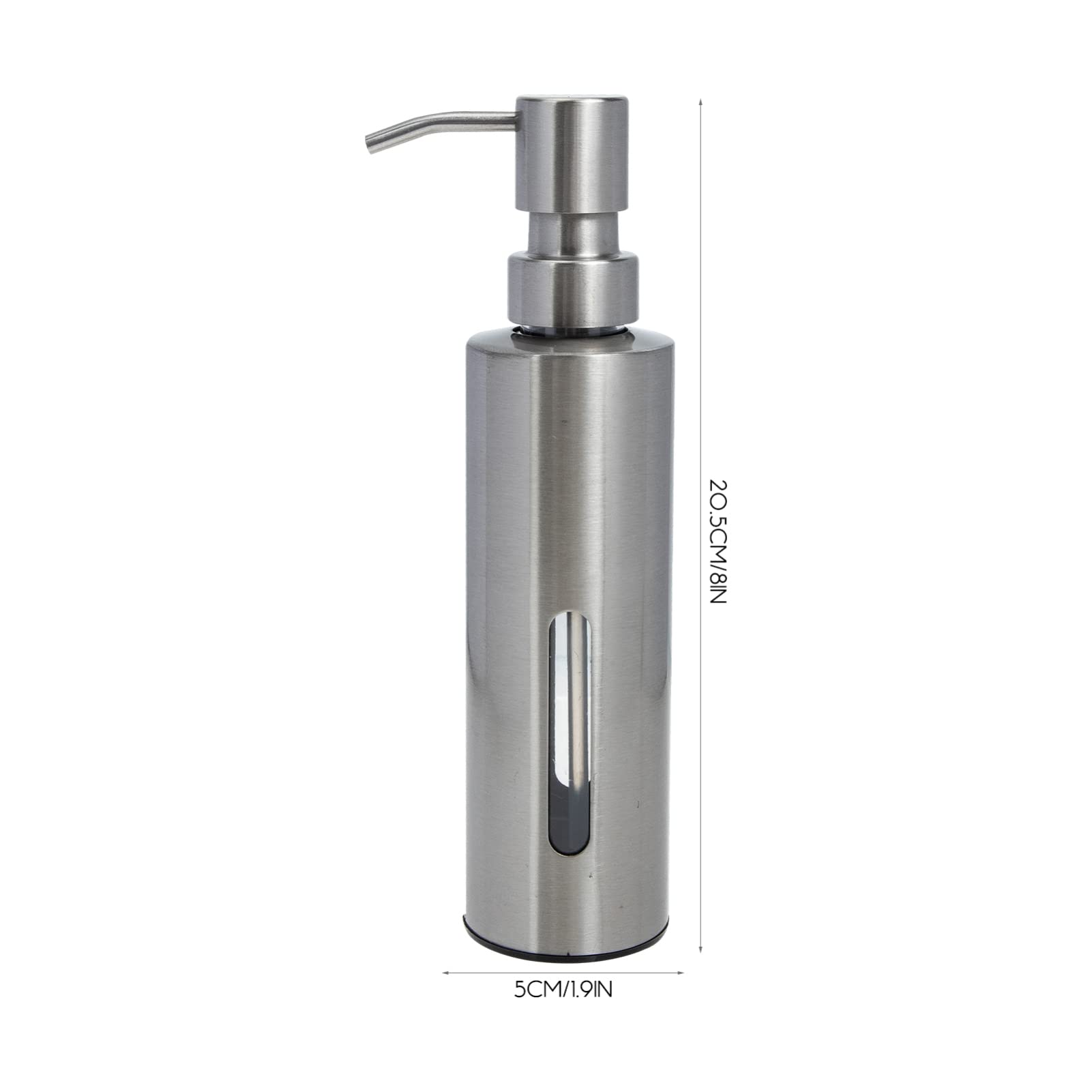 Cabilock Automatic Soap Dispenser - High Pressure Stainless Steel Kitchen & Bathroom Soap Dispenser for Dish Washing, Travel & Home Use - Black (Refillable, Touch-Free Design)