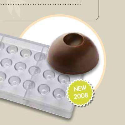 Premium Round Hollow Center Bonbon Chocolate Mold - Perfect for DIY Candy Making, Baking, and Gift Packaging