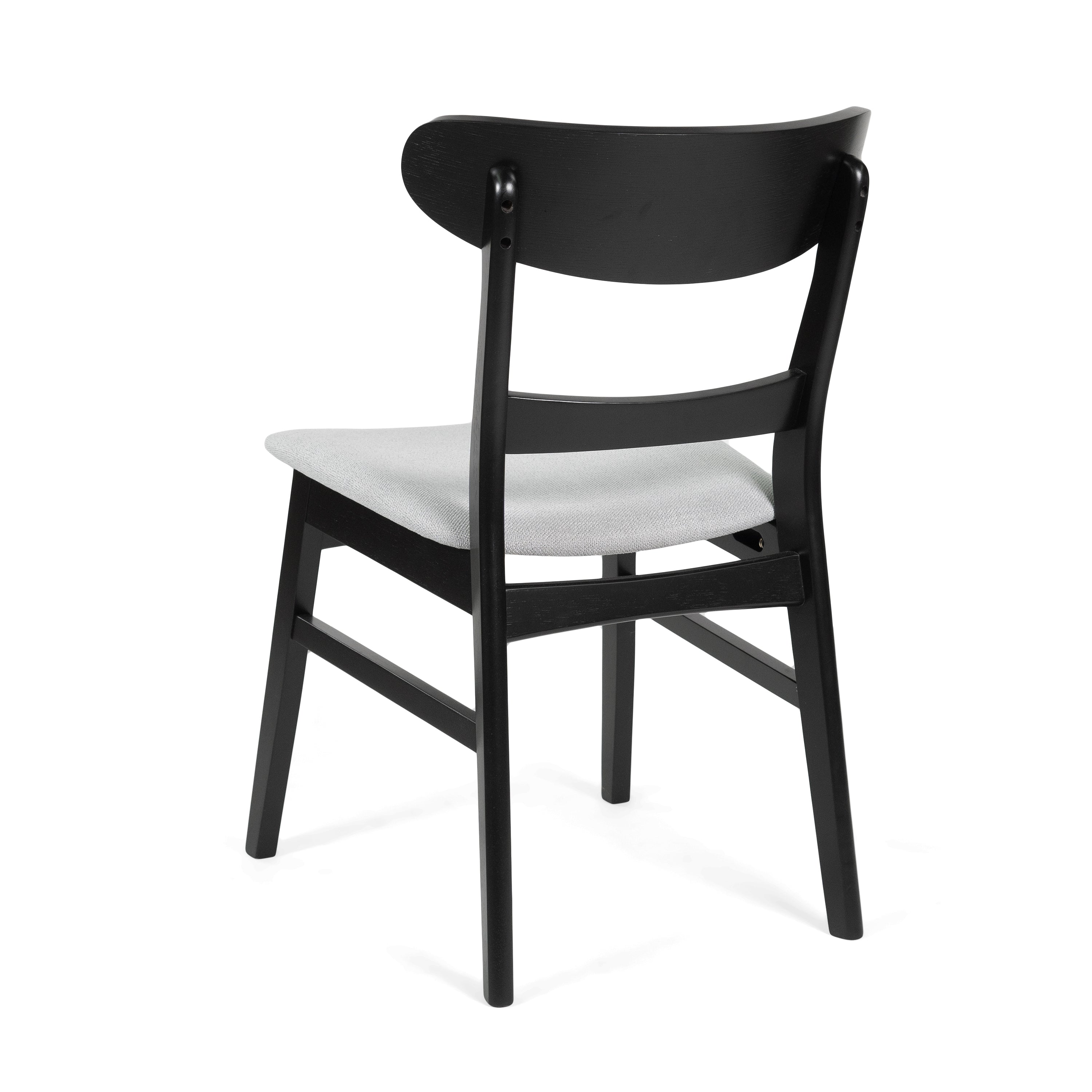 Modern Dining Chairs Set of 2 - Sturdy Wooden Kitchen Chairs with Padded Seats - Perfect for Dining Room, Kitchen, Breakfast Nook & Small Spaces