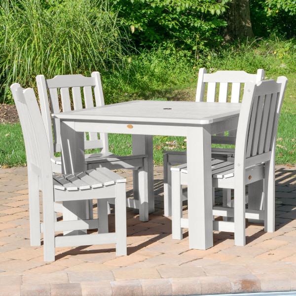Lehigh 5-Piece Square Patio Dining Set - Outdoor Furniture for Garden, Backyard, and Poolside Relaxation