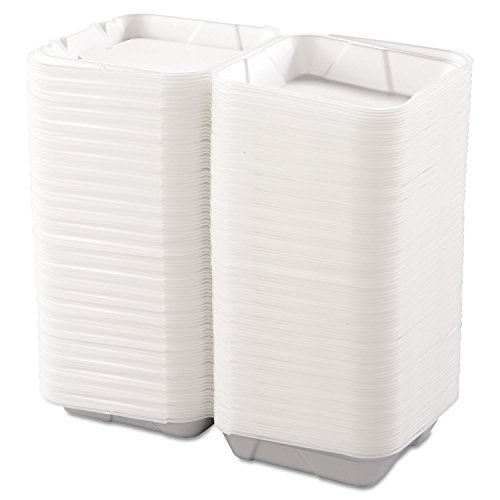 Boardwalk® Snap-it Foam Hinged Lid Carryout Containers BWK 0100 - 50 Pack Insulated Food Containers for Takeout, Delivery & Picnics | Leakproof To-Go Boxes for Restaurants, Catering & Parties