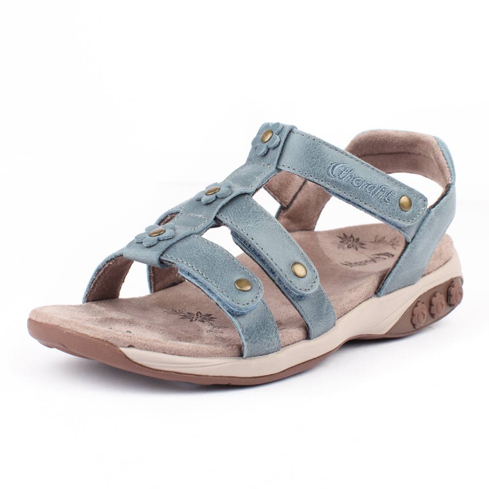 Claire Women's Adjustable Leather Gladiator Sandals - Stylish Summer Casual & Outdoor Walking Shoes for Women