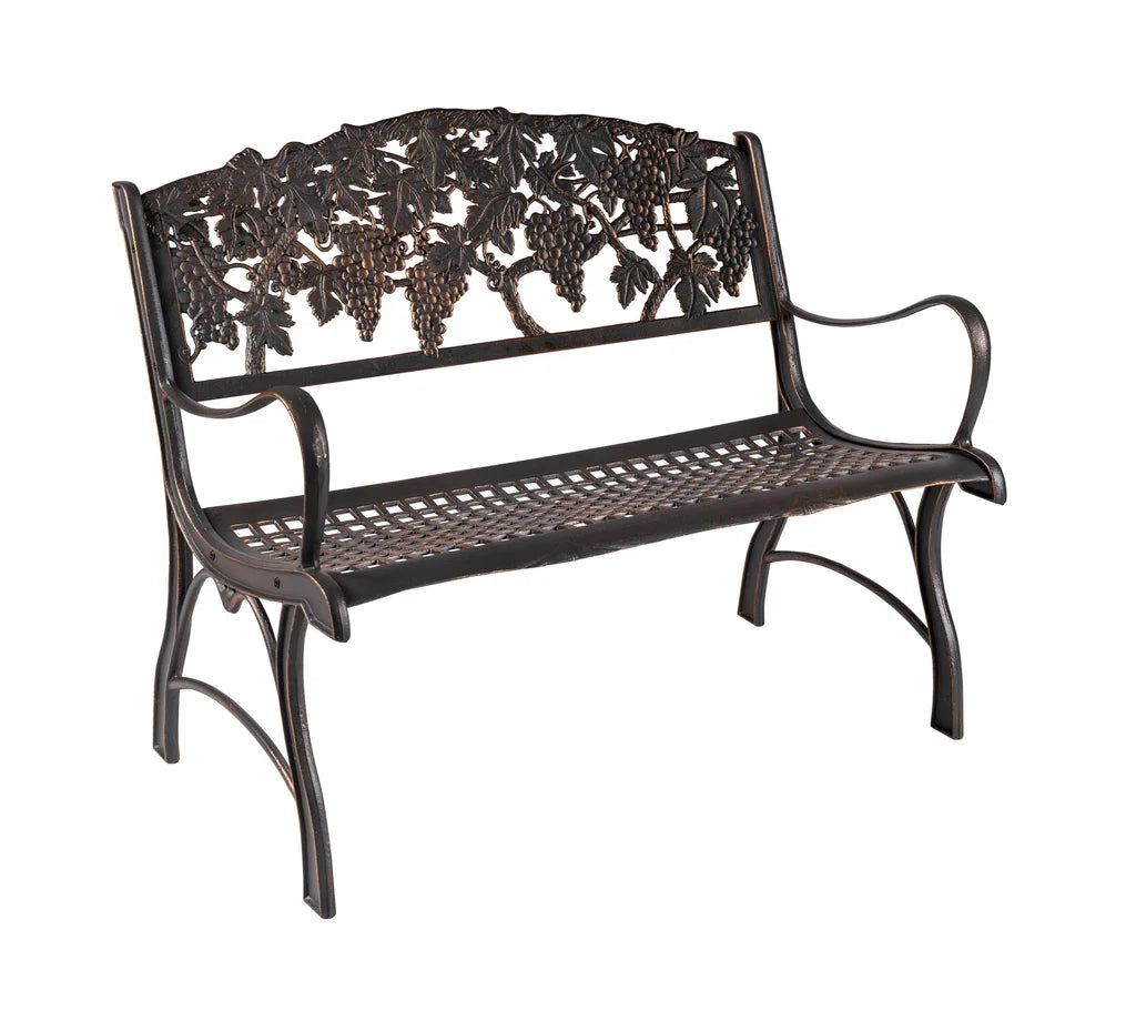 Premium Outdoor Grapes Loveseat - Waterproof Patio Furniture for Garden, Balcony & Poolside - Comfortable 2-Seater Wicker Sofa with Cushions - Perfect for Relaxing, Lounging & Entertaining