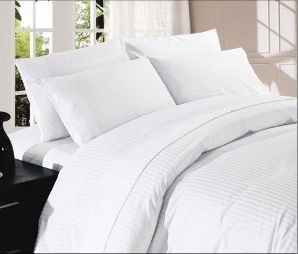 Luxury 4-Piece Egyptian Cotton Sheet Set - Full Size, Soft & Breathable Bed Sheets with 16-18