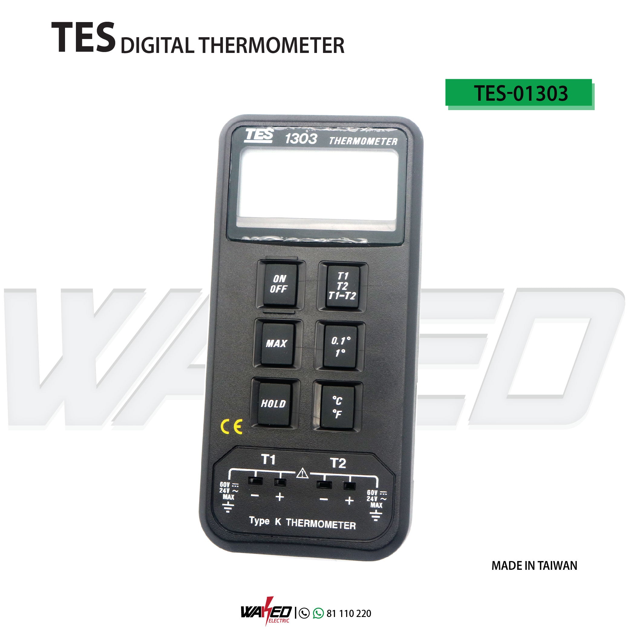 TES 01303 Digital Thermometer - Fast & Accurate Temperature Readings for Home, Baby, Food, and Medical Use