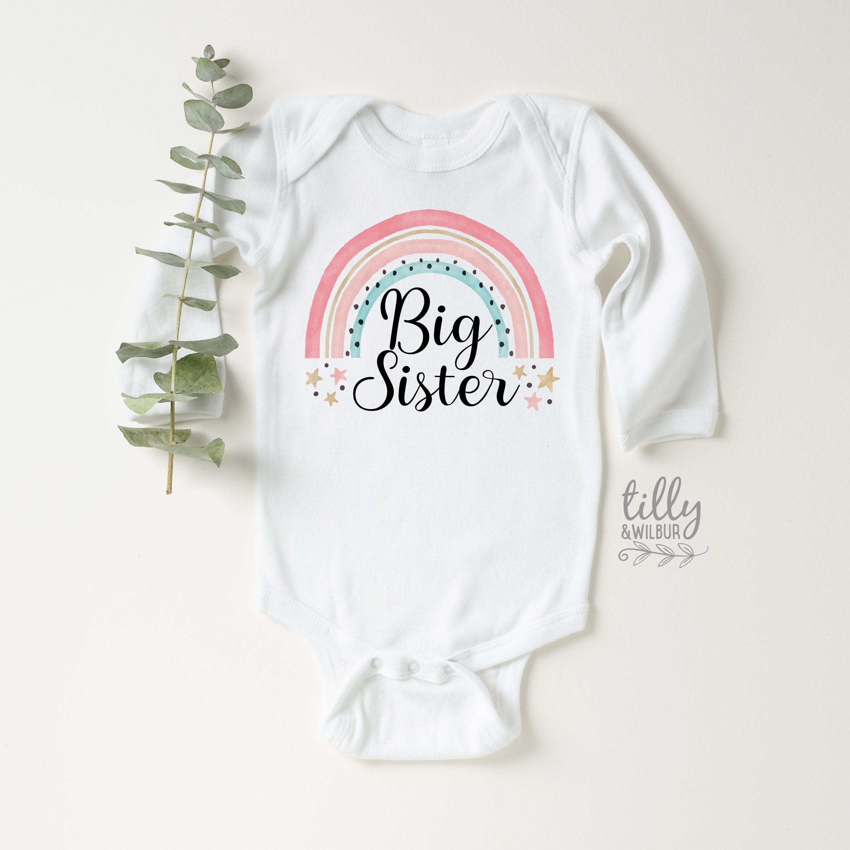 Big Sister Bodysuit - Comfortable & Stylish Baby Onesie for Newborns & Toddlers - Perfect for Sibling Photos, Family Events & Everyday Wear