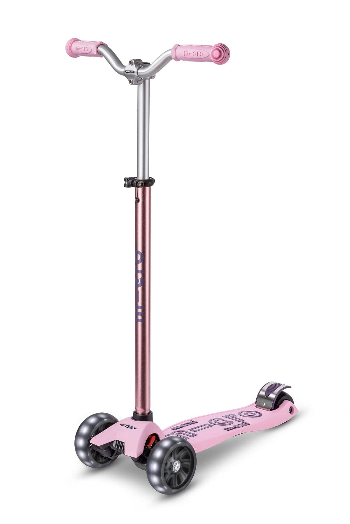 Micro Kickboard Micro Maxi Pro LED Scooter for Kids - 3 Wheel Light Up Kick Scooter with Adjustable Handlebar - Perfect for Commuting, Outdoor Play & Neighborhood Rides