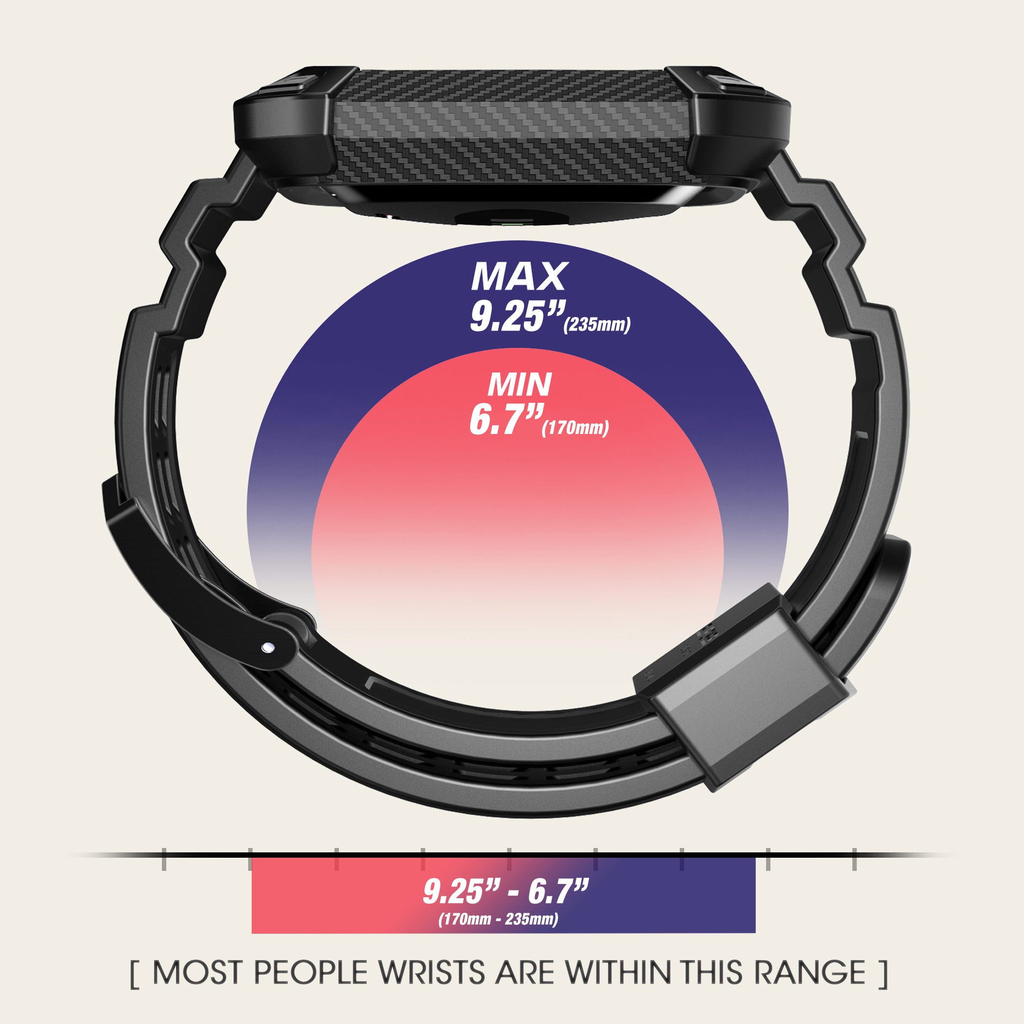 Apple Watch UB Pro Wristband Case for 40mm/41mm - Durable Protective Cover with Comfortable Band, Red - Perfect for Workouts, Running & Everyday Use