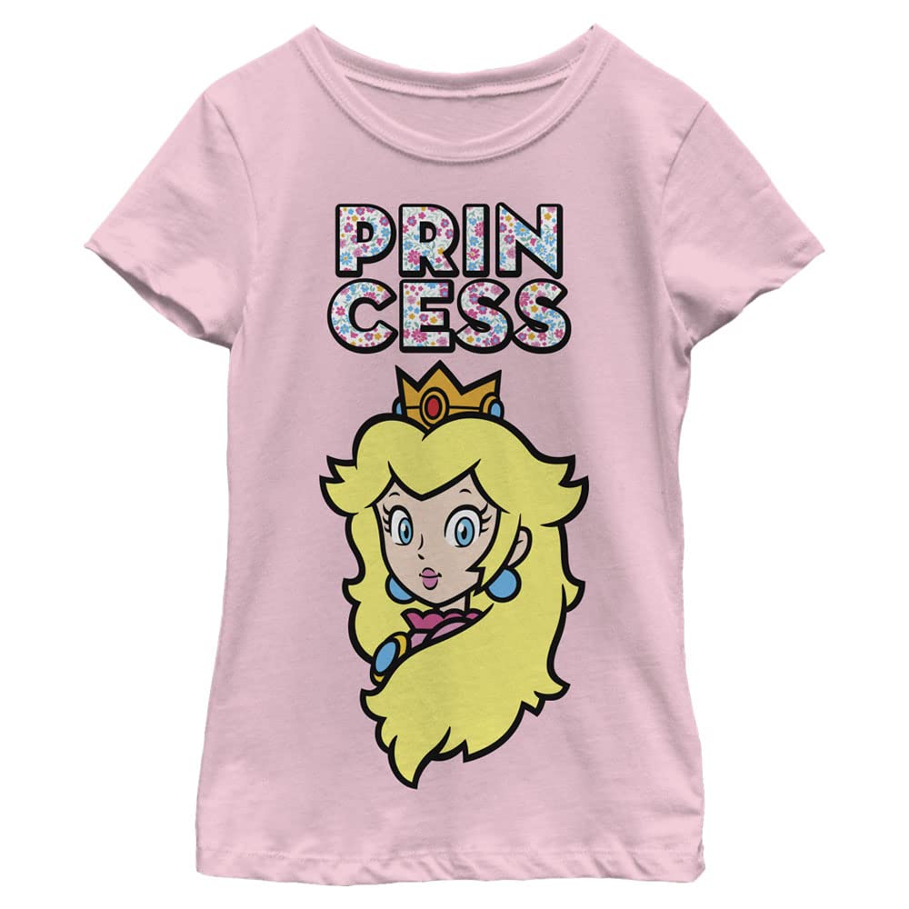 Nintendo Peach Floral Dress for Girls - Super Mario Cosplay Costume & Birthday Party Outfit