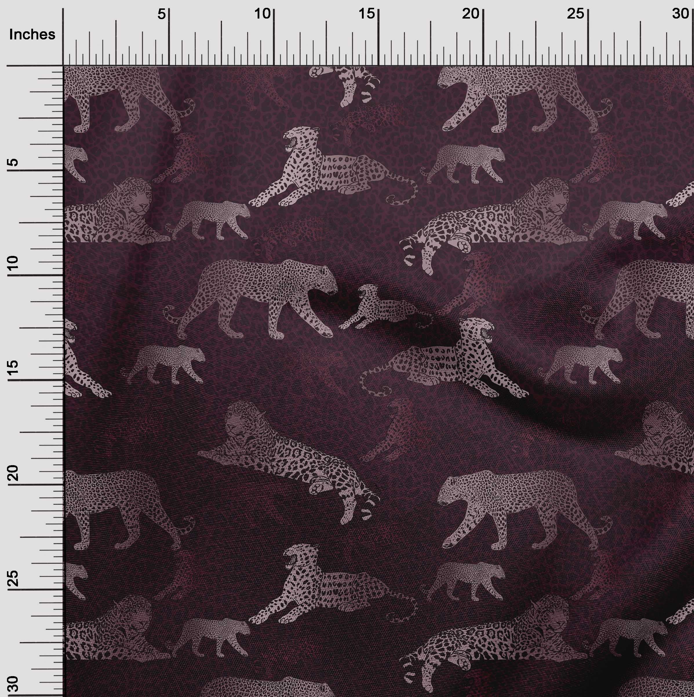 Premium Wine Purple Polyester Spandex Fabric - 56