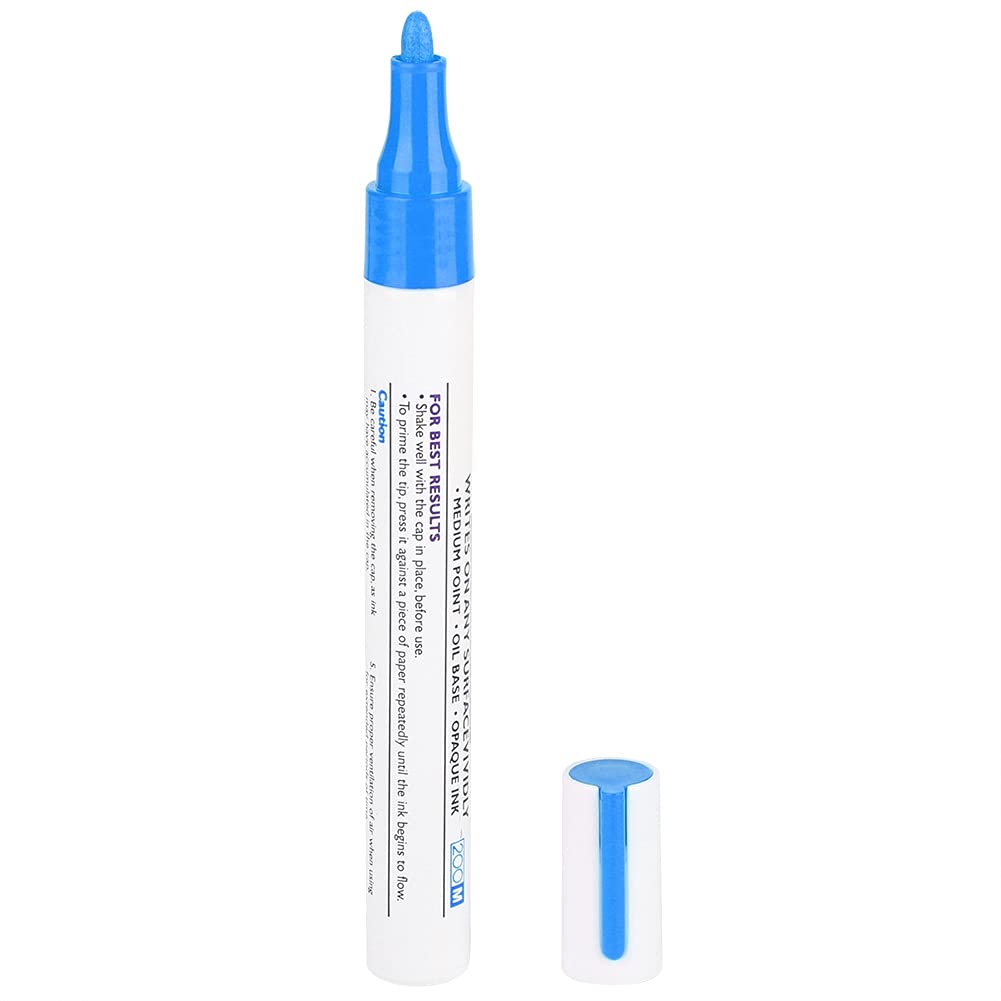 Premium Waterproof Car Tire Paint Pen - Professional Blue Tire Lettering Marker for Cars, Trucks & Motorcycles - Perfect for Custom Designs, Touch-Ups & DIY Projects