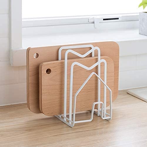 Premium Stainless Steel Cutting Board Holder & Kitchen Organizer - 4.92