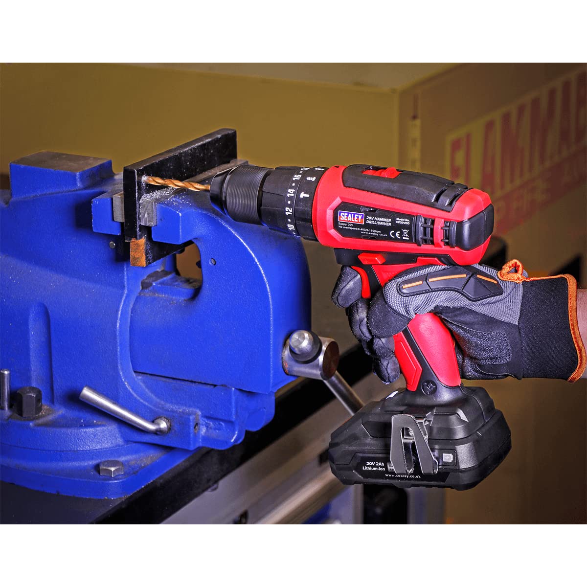 Sealey CP20VDD 20V Cordless Hammer Drill/Driver - 13mm Chuck, Body Only - Perfect for DIY Projects, Home Repairs & Professional Construction Work