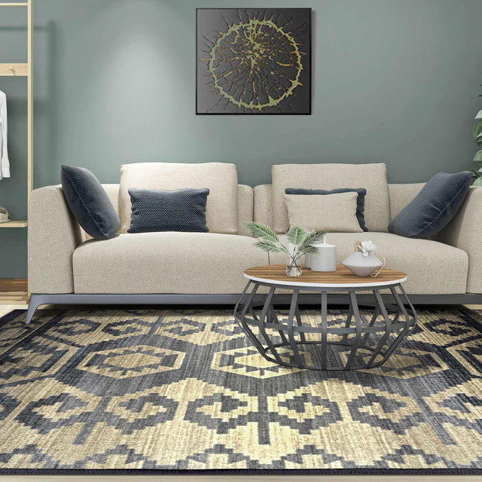 Handwoven Catori Rustic Aztec Southwestern Area Rug - Boho Chic Living Room Decor, Bedroom Carpet for Cozy Home & Office Spaces