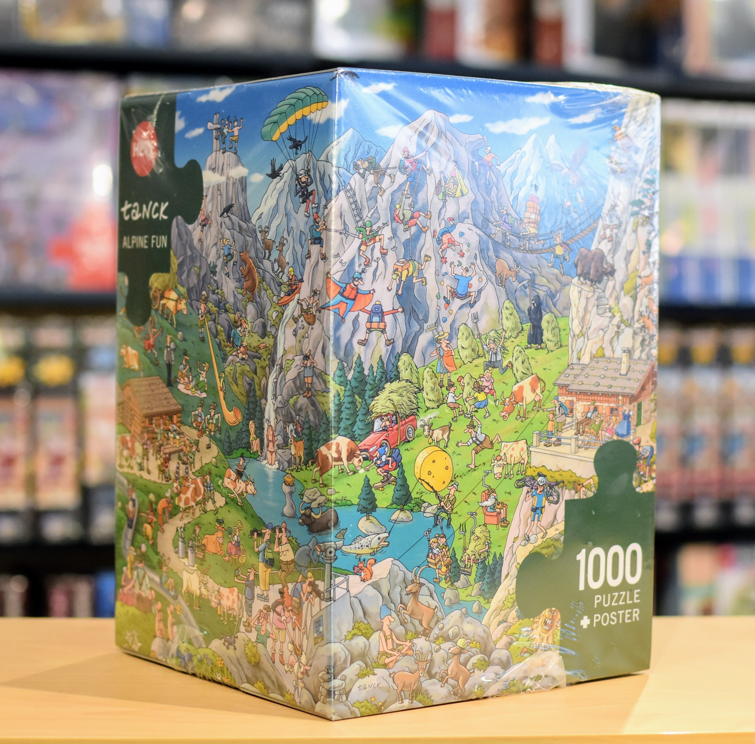 Heye 1000-Piece Triangle Jigsaw Puzzle - Alpine Fun Scenic Mountain Landscape - Perfect for Adults, Family Game Night & Relaxation