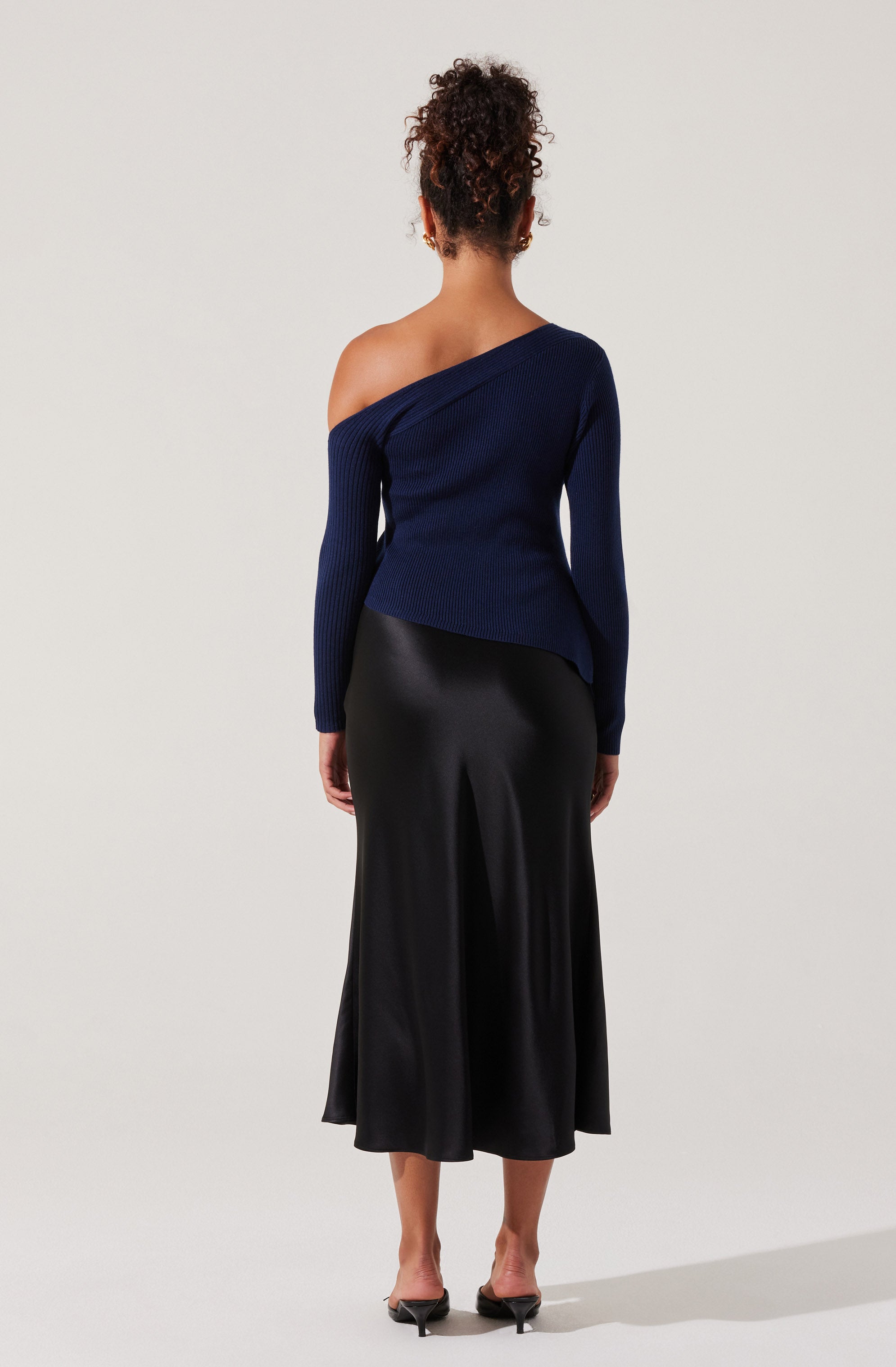 Aldari Off Shoulder Ribbed Sweater for Women - Soft Knit Pullover Top for Casual Wear & Date Nights | Fall Winter Fashion Essential