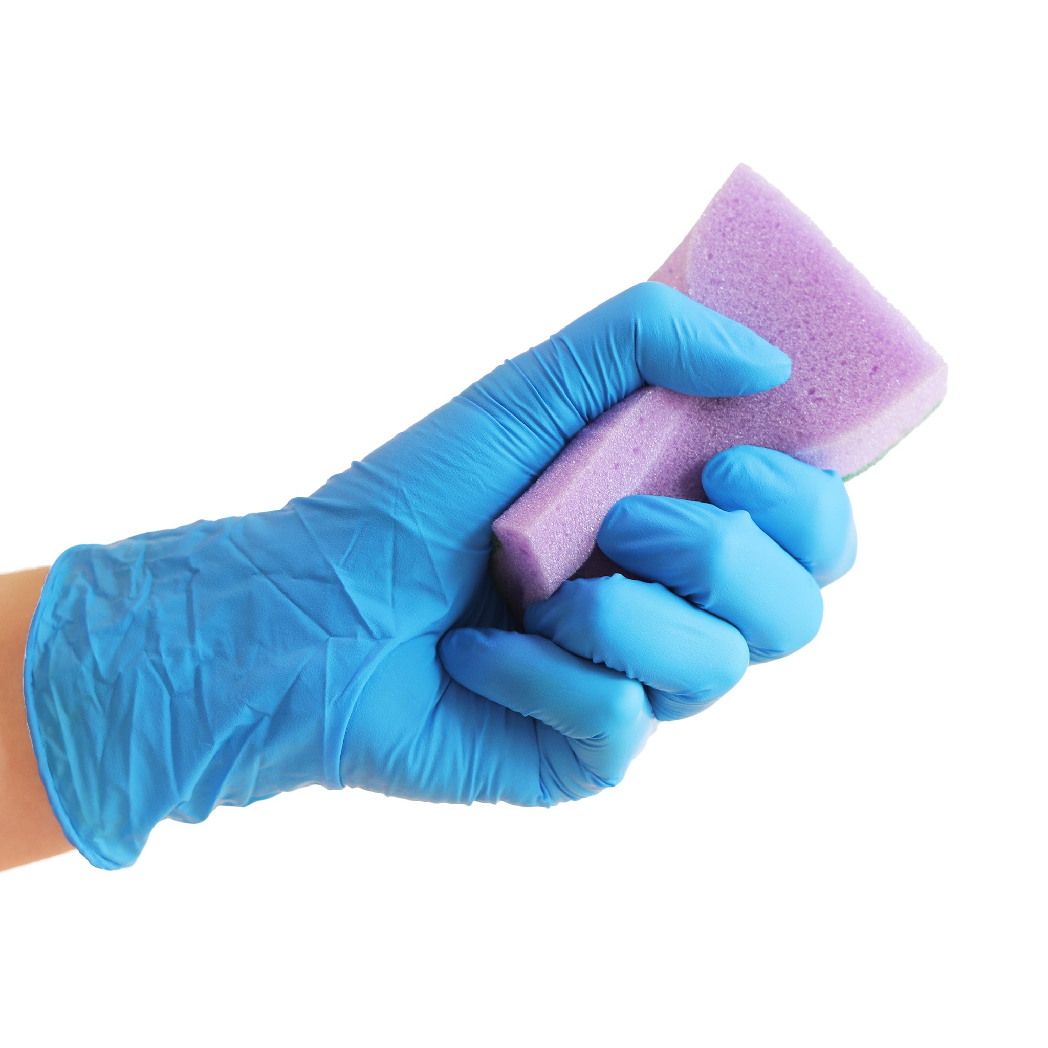 Premium Nitrile Exam Gloves, Powder-Free, 4 Mil Thickness, Blue (100 Count/Box) - Ideal for Medical, Dental, Tattoo & Food Handling Safety