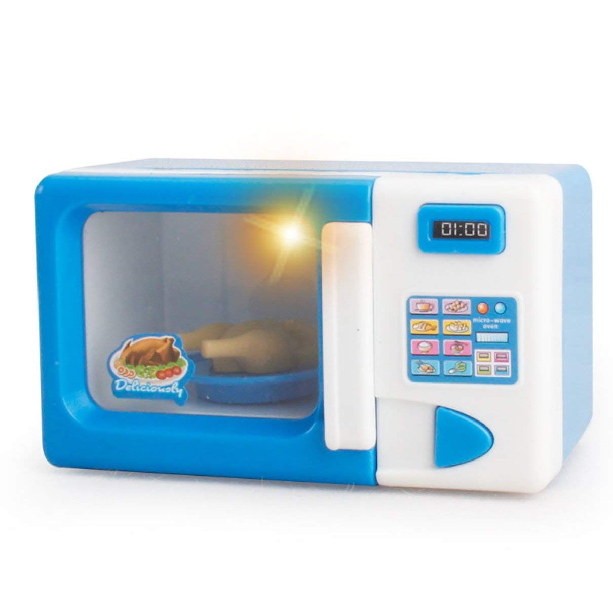 Pretend Play Microwave Oven Toy for Kids - Realistic Kitchen Appliance Playset for Boys & Girls - Fun Educational Toy for Imaginative Cooking Games | Perfect for Play Kitchen, Daycare & Preschool Learning