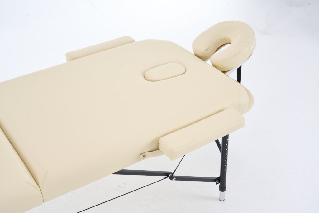 Greenlife® 5 Aluminum Super Stable Portable Massage Table - 2 Section Adjustable Height for Professional & Home Use - Perfect for Massage Therapists, Spas & Relaxation at Home