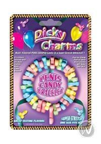 Funny Dicky Charms Penis Candy Bracelet - Edible Gag Gift for Bachelorette Parties, Birthday Pranks & Adult Humor Gifts - Perfect for Bachelorette Party Favors, Girls Night Out & Funny Gift Exchanges