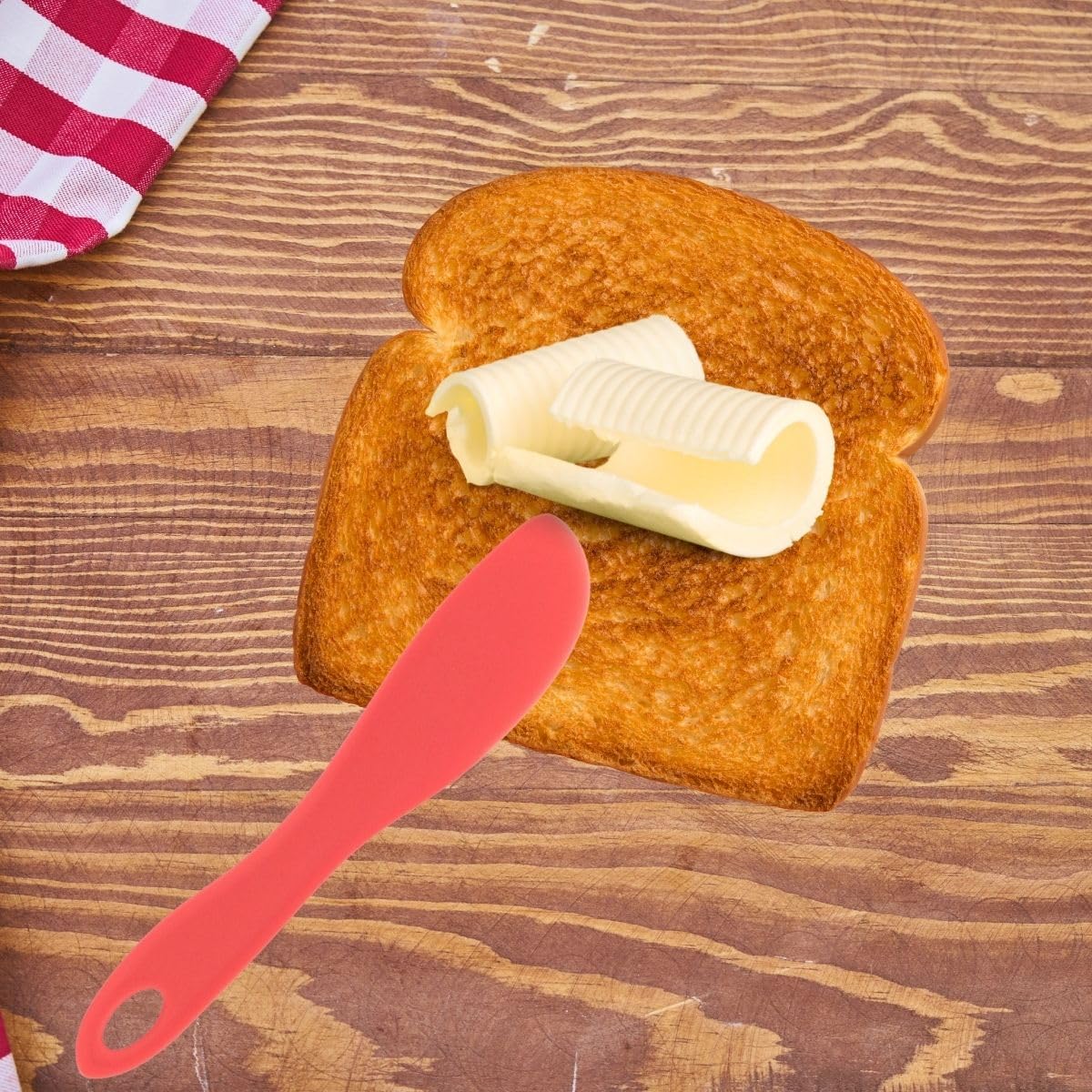 Red Nylon Spreading Spatula - 6.8