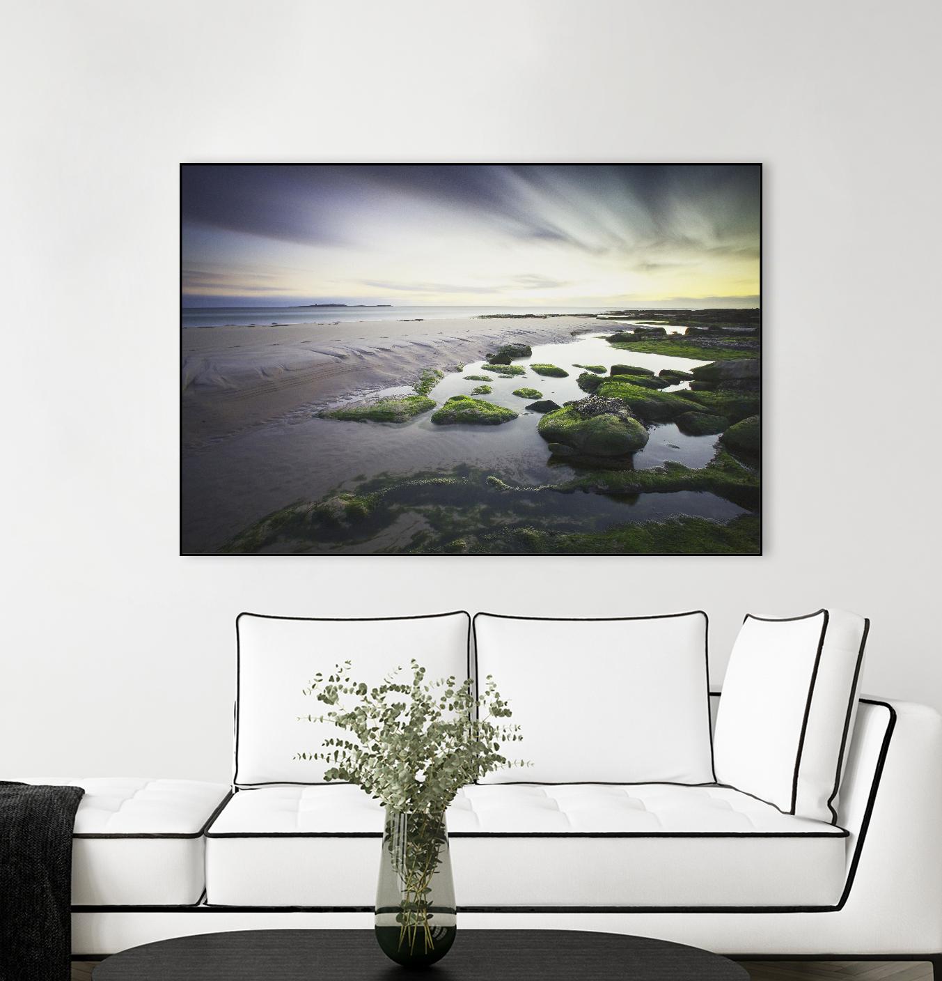 Cooper Dawn Over Seahouses Beach - Stunning Coastal Wall Art for Home & Office Decor | Perfect for Living Rooms, Bedrooms & Beach House Interiors
