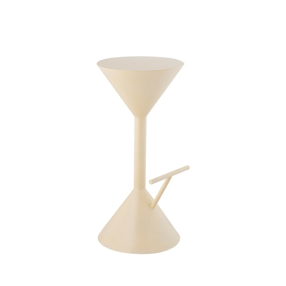 Modern Industrial Iron Hourglass Bar Stool with Footrest - 29.75