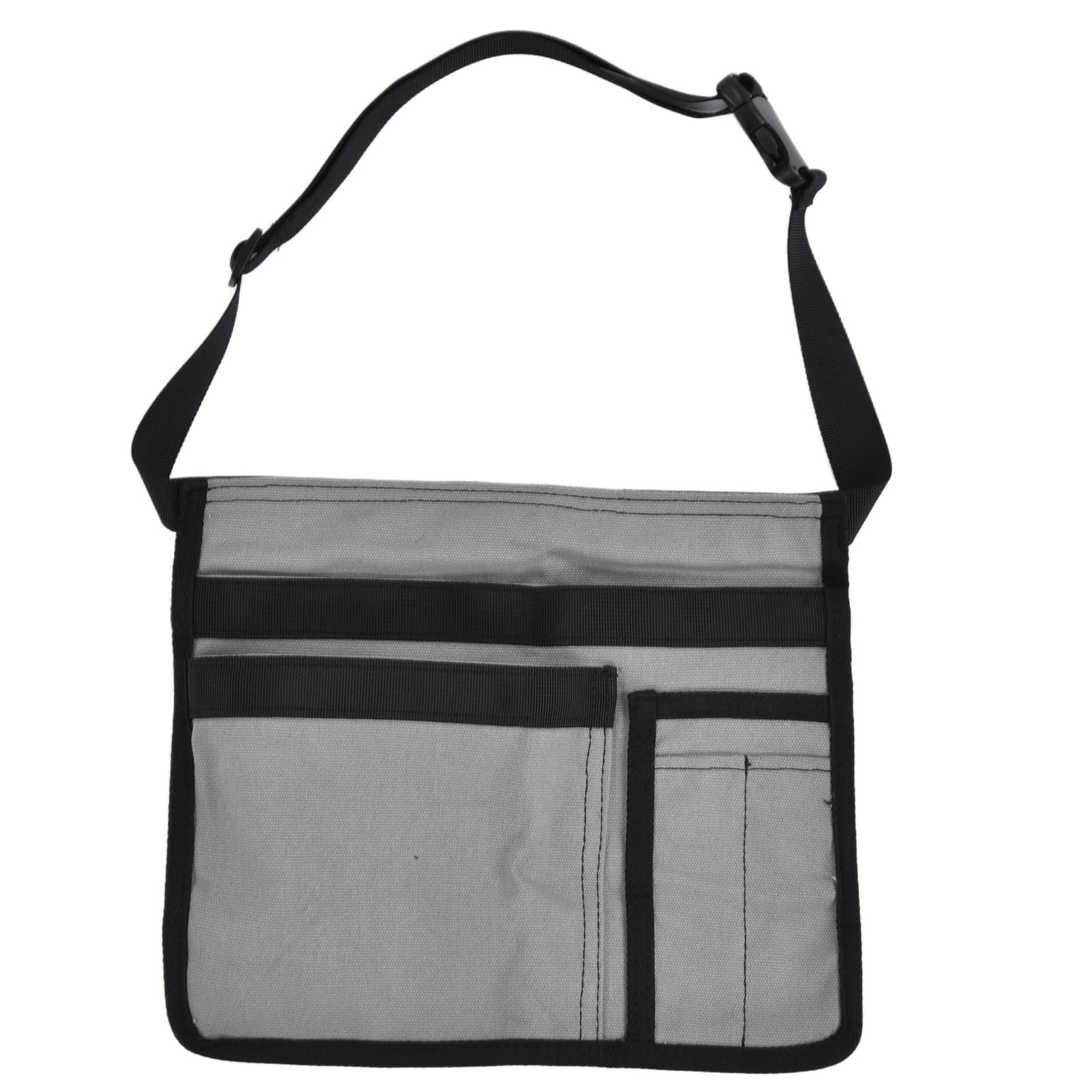 Durable Multi-Pocket Tool Waist Bag for Garden & Workshop - Heavy Duty Tool Belt Pouch with Storage for Hand Tools (Gray) - Perfect for Landscaping, Construction & DIY Projects